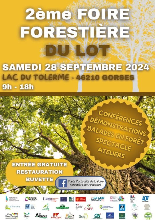 affiche foire forestière du lot