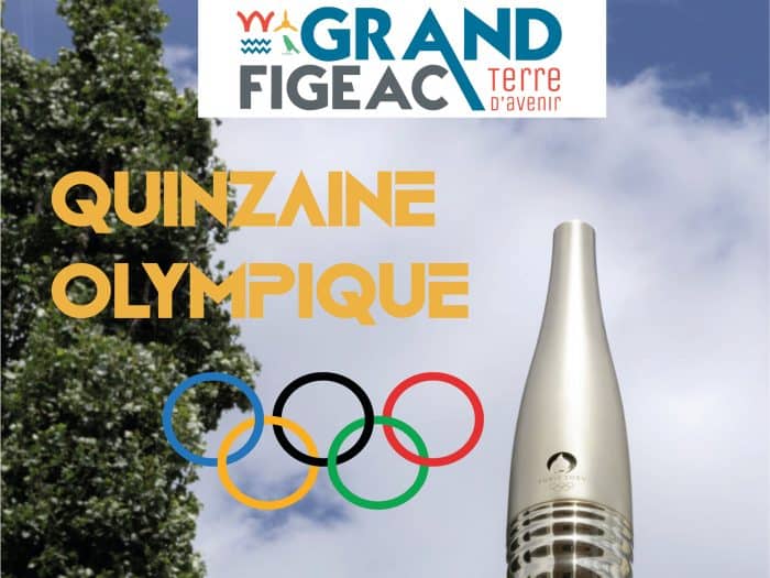 Quinzaine olympique : la flamme olympique sur le Grand-Figeac