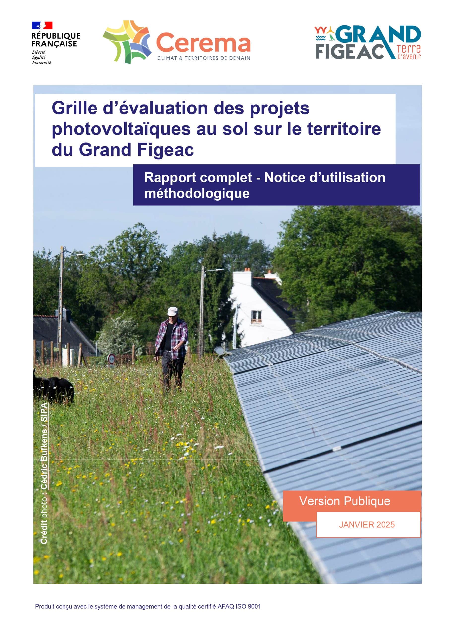 Grille d’évaluation des projets photovoltaïques au sol sur le territoire du Grand Figeac