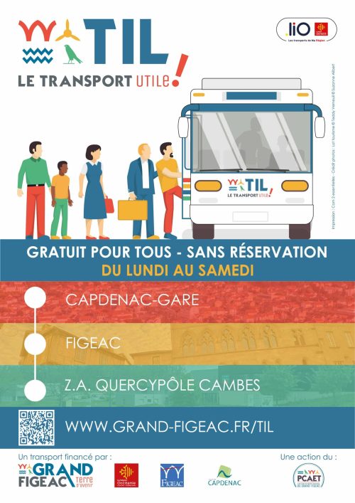 affiche TIL Transport d'Intérêt Local Grand-Figeac